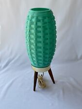 Mid Century Turquoise Beehive Atomic Retro Vintage Lamp ~Works~  #1 of 2 picture