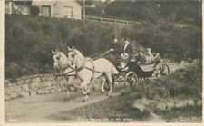 UK Scotland Aberdeen RPPC Photo Postcard 1932 Horse Carriage 22-1327 picture