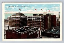 Seattle WA-Washington, A Group Of Office Building, Vintage c1925 Postcard picture