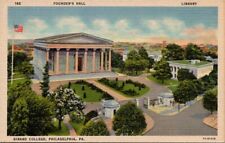 Postcard Pennsylvania Philadelphia Girard College Founder's Hall Library c1920s picture