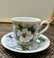 Vintage TK Thun Hand Painted Tea Cup And Saucer picture