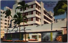 Miami Beach, Florida Postcard CONCORD CAFETERIA 1921 Collins Ave. Linen c1940s picture