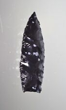 Authentic Modern Reproduction of Pre 1600 Utah Snowflake Obsidian Arrowhead picture