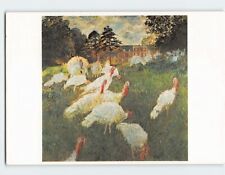Postcard Turkey-Cocks Painting by Monet picture