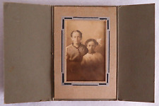 Antique Portrait of a Young Girl and Her Mother. picture