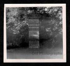 ROADSIDE SIGN VENICE PARK w/NAMES LISTED OLD/VINTAGE PHOTO SNAPSHOT- A723 picture