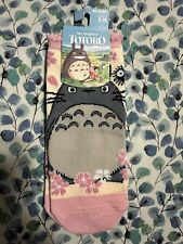 Studio Ghibli My Neighbor Totoro Pink Flowers No-Show Socks picture