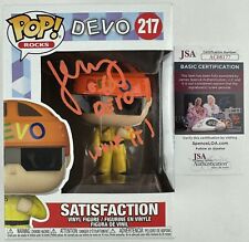 GERALD CASALE signed Funko POP 217 DEVO Band Satisfaction New Wave  Whip it JSA picture