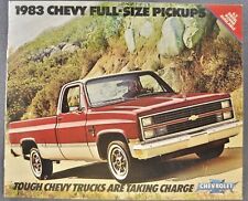 1983 Chevrolet Full-Size Pickup Truck Brochure Silverado Excellent Original 83 picture