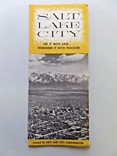 Vintage 1950's Salt Lake City Maps and Other Helpful Information H.M. Gousha picture