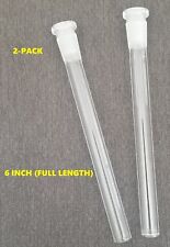 2-Pack 6 Inch Glass Downstems (17mm/12mm) picture