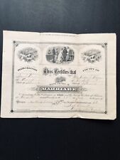 1886 - Antique Marriage Certificate - Victorian Ephemera - State of Illinois picture