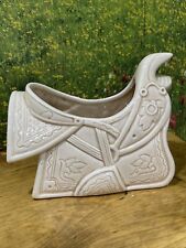 Vintage Pottery Ceramic  Saddle Planter  picture