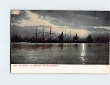 Postcard Waterfront by Moonlight Boston Massachusetts USA picture