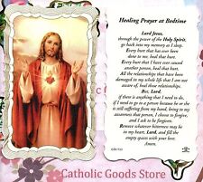 Healing Prayer at Bedtime - Scalloped trim - Paperstock Holy Card picture