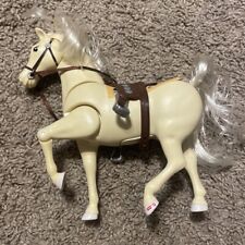 Mattel Fisher Price Loving Family Palomino White/Cream Horse & Saddle 2000 picture