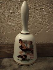 No Swimming, Norman Rockwell - 1976 - Danbury Mint Collectible Bell - VGC COA picture