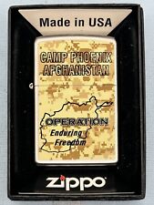 2010 Operation Enduring Freedom Camp Phoenix Afghanistan Chrome Zippo Lighter picture