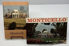 Monticello The Home of Thomas Jefferson Charlottesville Virginia Vintage Booklet picture