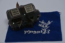 Tefillin Pair of High Quality 100% Kosher Tefilin Phylacteries with Free Bag NEW picture