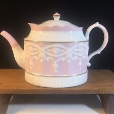 Lenox “High Tea”  Pink  And White Teapot picture