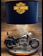 Vintage 2004 Harley Davidson Motorcycle Heritage Softail Table Lamp Night Light picture