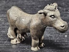 Vintage Solid Pewter Cow Figurine Ampersand PEWTER USA w/Udders picture