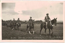 Antique RPPC Postcard WW1 Officers Soldiers On Horses Dloy Longlands Kendal picture