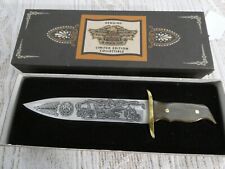 Vintage Harley Davidson 85th Anniversary Small Bowie Knife NIB 7 Inches picture