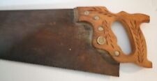 Vintage 1953-55 Henry Disston D-95 Crosscut Handsaw 26” Saw Rustic Farmhouse USA picture
