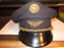 INTER WAR Austrian  AIR SERVICE EOFFICER DRESS CAP SZ 59 MARIE Slama & Sohn picture