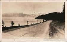 RPPC Lake Tahoe,CA Scenic Drive Placer County California Real Photo Post Card picture