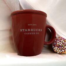 Red Starbucks Coffee Co. Mug Established 1971 Barista 2001 picture