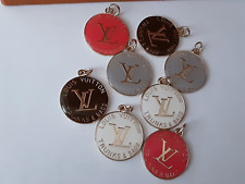 Flat Press Buttons LV  Zipper Pull  Size: 30 mm or 1,1  inch  lot of  8 mix picture