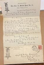 1916 West Chester Pa, G. A. R. Civil War Vets Gen McCall Post #31 Postal History picture