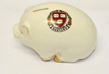 Harvard University Ceramic Piggy Bank with Gold Trim / VE RI TAS Logo / CV Tools picture