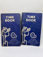Set of 2 Vtg Railway Railroad Time Book 1960's Benefit Trust Life Book BTL picture