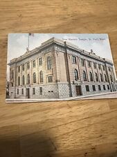 Masonic Temple in St. Paul MN Postcard 1918 picture