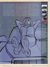 Guy Laying On Hood Truck Gazing Stars Night Y2K 2000S Vtg Print Ad 8X11 Wall Art picture