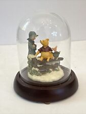 Disney Classic Pooh Piglet Christopher Robin Bell Jar Figurine Michel & Co. RARE picture