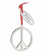 Peace Symbol Ornament/Pendant Silver by Oriental Trading NEW with Tag picture
