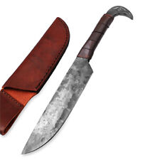 Traditional Viking Hand Forged Full Tang Fixed Blade Outdoor Hunting Knife picture