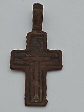 Byzantine Cross Artifact Russian Orthodox Pendant- Late/Post Medieval-W/ COA - A picture