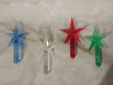 4 Pack Small  Modern Stars For Ceramic Christmas Tree picture