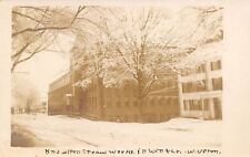 West Upton Massachusetts~Knowlton Straw Works Factory in Winter~1954 RPPC picture