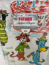 Vintage 1960s HUCKLEBERRY HOUND Party TABLECLOTH FUTURA UNUSED Happy Birthday picture