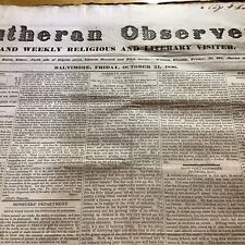 1836-1837   BOUND BALTIMORE MARYLAND NEWSPAPERS - LUTHERAN OBSERVER picture