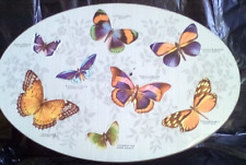 V SECOND HAND USED BUTTERFLY TIN 25 X 18 X 4 CM picture