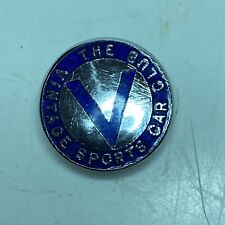 Vintage/Rare “The Vintage Sports  Car Club” Lapel Badge Chrome/blue enamel badge picture