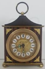 Vintage Blessing West Germany Alarm Clock Wood Gold Needs Work picture
